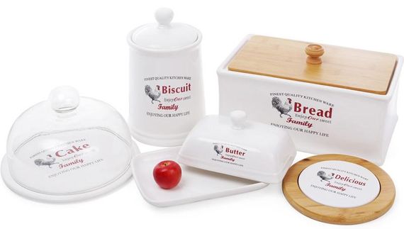 Банка керамічна "Тоскана" Family BISCUIT 1.75л для зберігання сипучих продуктів | Зображення 1
