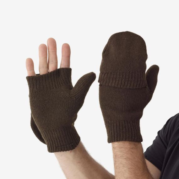 Рукавиці в'язані 500 зелені - Unique size | Зображення 3