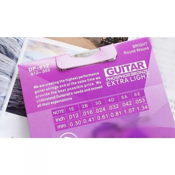 Струны Ziko ФОСФОР-БРОНЗОВЫЕ для акустической классической гитары 012-053 | Зображення 3