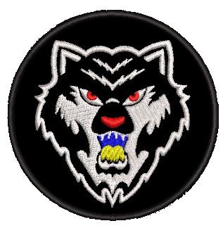 Шеврон Волк (черный)