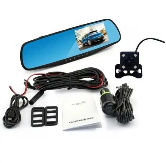 Зеркало видеорегистратор с камерой заднего вида DVR 1433EH | Зображення 2