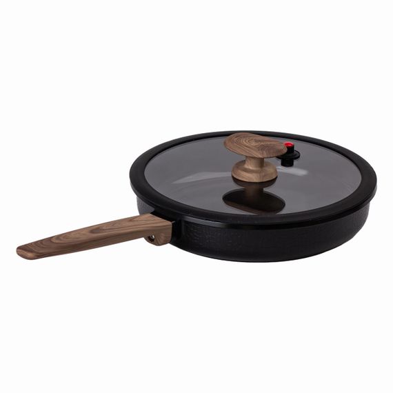 Алюминиевая сковорода 2.5 л с керамическим антипригарным покрытием Ø 26 см черная MGC HP-4-458B | Зображення 4