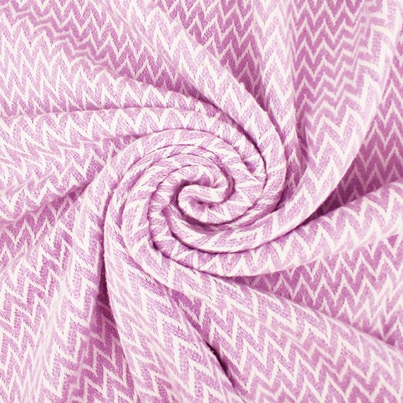 Плед бавовняний зиг-заг ліловий Love You 140 x 200 см | Зображення 2