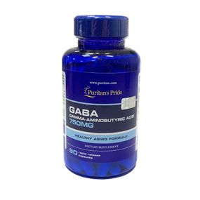 ГАМК Puritan's Pride GABA (Gamma Aminobutyric Acid) 750 mg, 90 капсул