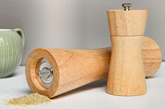 Млин для спецій (перцемолка) Fissman Spice Lanjit 16х5.5см, корпус світле дерево | Зображення 2