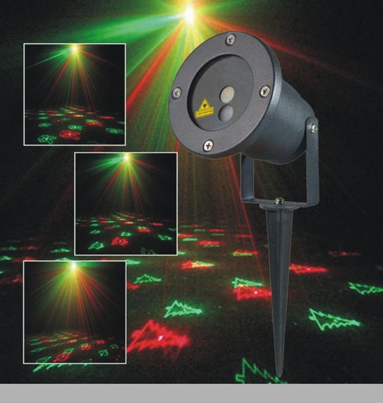 Лазерний проектор вуличний з пультом та на 6 зображень XPRO Диско (47712-6742_223)
