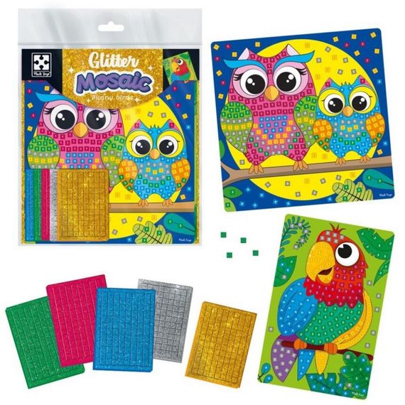 Набір для творчості зі блискучою мозаїкою "Сова та Папуга" VT4511-14 | Зображення 1