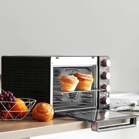 Електрична піч MAGIO MG-247, Духовка електрична настільна з конвекцією, FS-404 Міні духовка | Зображення 3