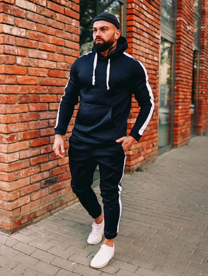 Костюм Лампас Зима синій S XL