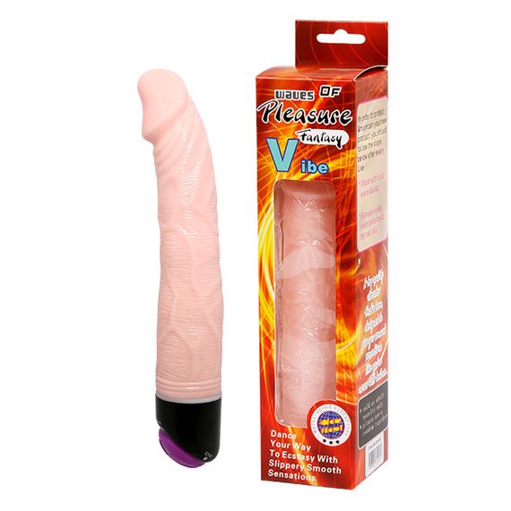 Вібратор - Waves Of Pleasure Fantasy Vibe Flesh, 23 см Sex Aura