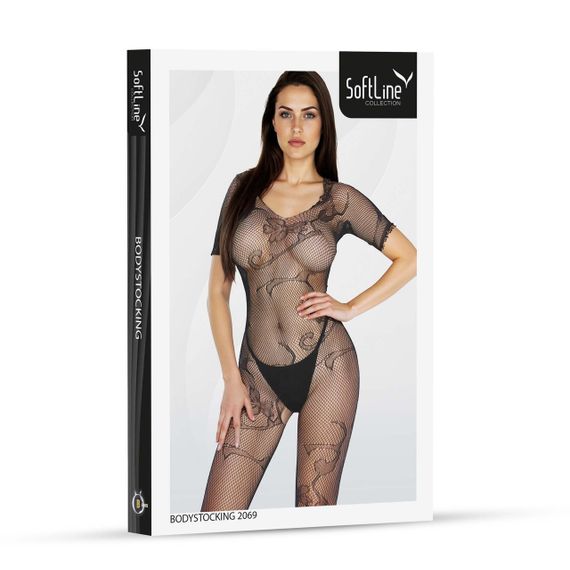 Бодістокінг жіночий SoftLine 2069 Black Sex Aura | Зображення 2