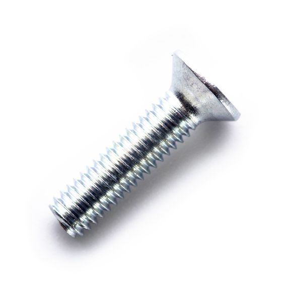 Гвинт метричний із потайною головкою М8*16 DIN 965 кл. пр. 4,8 цинк білий (пач 50 шт.) APRO 5M18016-21