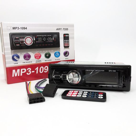 Автомагнітола зі знімною панеллю MP3 1094 з Bluetooth та пультом / Магнітола в машину / Автомобільна | Зображення 3