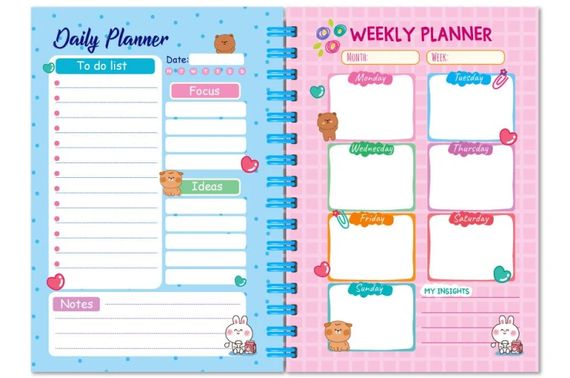 Блокнот для дівчаток LS-01 "Only Girls Planner" В6 Апельсин | Зображення 1