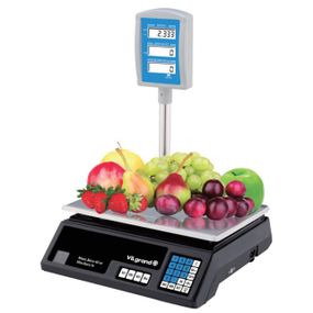 Ваги торговельні ViLgrand VES-6V-41W 40 кг з калькулятором та акумулятором DM-12