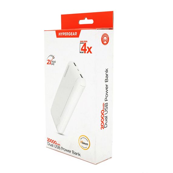 PowerBank Hypergear 20000mAh Fast Charge , 2*USB, White, Q24 | Зображення 2
