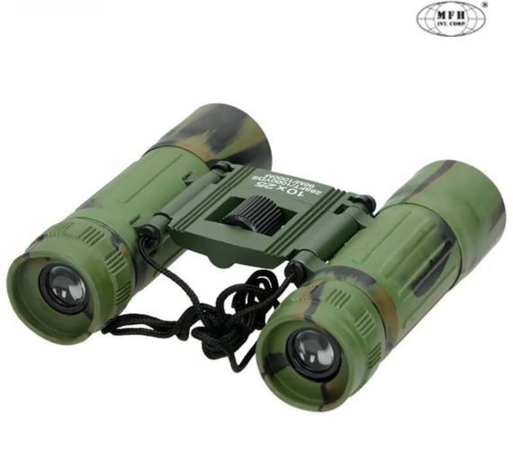 Бінокль складаний MFH 10x25 Woodland | Зображення 2