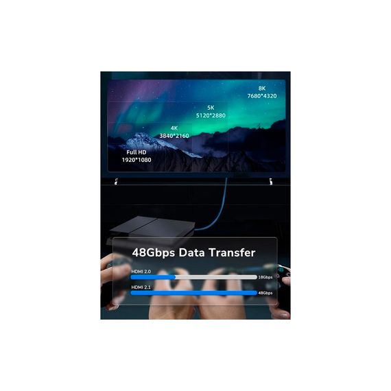 Кабель мультимедийный HDMI to HDMI 2.0m v2.1 Cabletime (CA914654) | Зображення 4