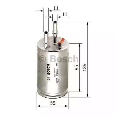 Фільтр паливний VOLVO V40, BOSCH (F026403014) | Зображення 4