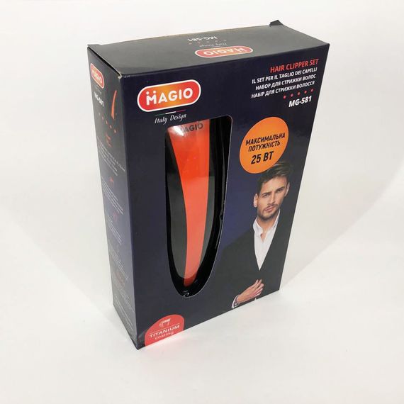 Машинка для стрижки MAGIO МG-581 титан | Машинка для стрижки волосся домашня, Машинка для WV-649 стрижки голови | Зображення 6