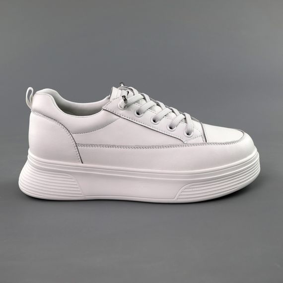 Кеди жіночі шкіряні 591724 Білі 36 37 38 39 40