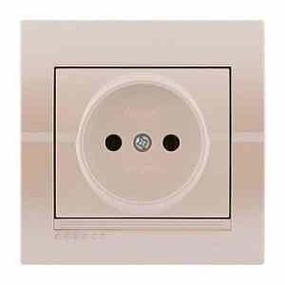 DERIY жемчужно-белый металлик Розетка внутренняя б/з Лезард