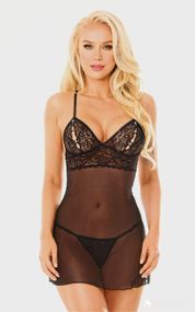 Сорочка Softline Alice Чорна S/M