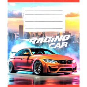 Тетрадь ученическая "Авто в дыму" 036-580051L-2 в линию, 36 листов (959057)