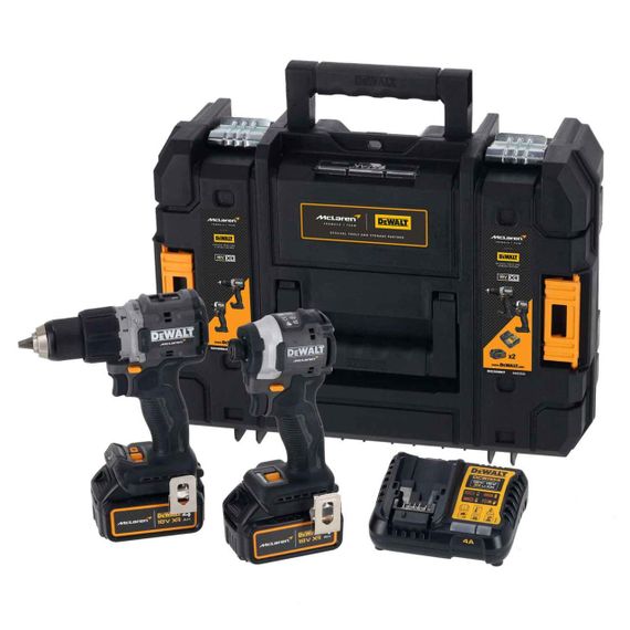 Набор из двух инструментов аккумуляторных бесщеточных McLaren F1 TEAM LIMITED EDITION DeWALT DCK200MM2T