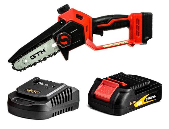 Пила ланцюгова акумуляторна GTM CS18/127BL BEO2 (12.7 см, 10.5 м/с, BL, 18V)