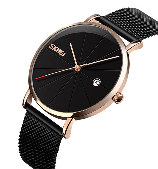 Годинник S2kmei 9183RGBK Black-Rose Gold | Зображення 1