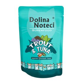 Вологий корм для котів з фореллю та тунцем Dolina Noteci Superfood Cat Trout & Tuna, 85 гр