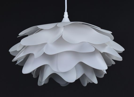 Люстра підвісна на 1 лампочку 27901 Білий 30-130х40х40 см. | Зображення 3