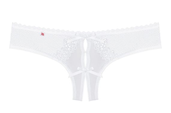 Женские стринги - Obsessive Alabastra Crotchless Thong White S/M sexstyle | Зображення 3