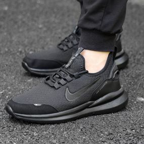 Літні кросівки Nike замш/нейлон/текстиль  колір чорний, темно сірий