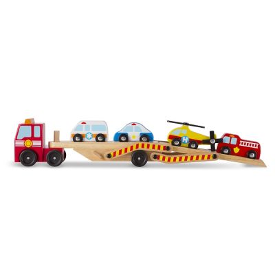 Ігровий набір Melissa&amp;Doug Дерев&apos;яний аварійний перевізник-трейлер (MD14610) | Зображення 1