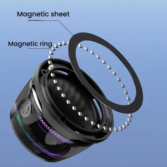 Портативна Bluetooth-колонка з RGB-підсвіткою та магнітним кріпленням | Зображення 5