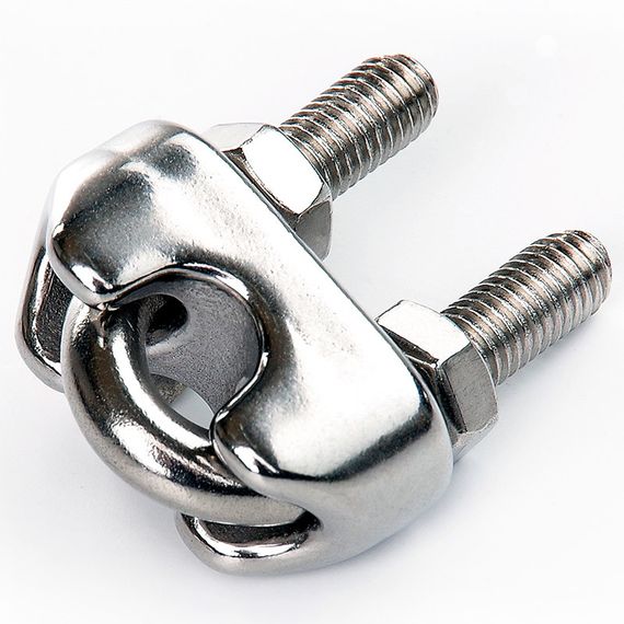 Затискач для троса 3 мм DIN 741 неіржавкий А2 (пачка, красно 10 шт.) APRO C741-3N1