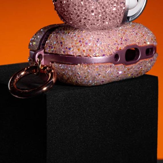 TPU чохол Bling World Rock Diamond для навушників AirPods 3 Рожевий | Зображення 2