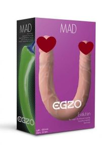 Двосторонній фалоімітатор EGZO MAD Ciberskin 42 см*3.5 см Sex Aura