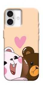 Чохол з картинкою Ведмежата для Apple iPhone 16 Plus