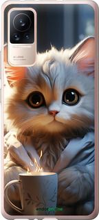 Чохол на Xiaomi Civi Білий кіт "5646u-2491-2448"