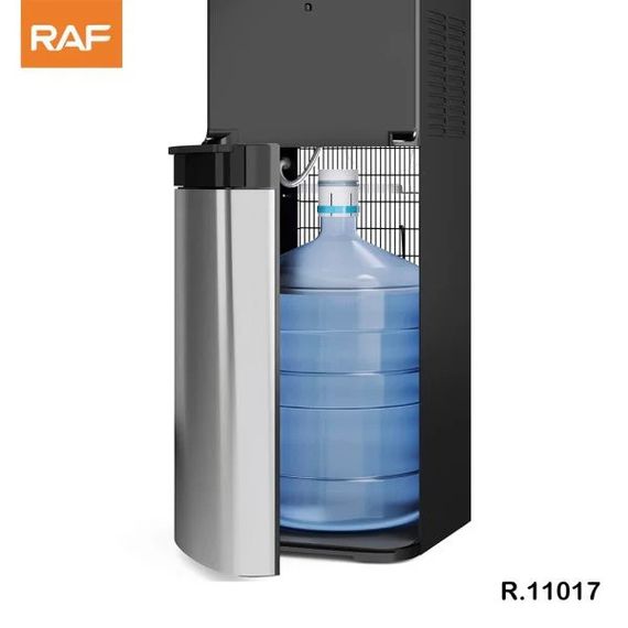 Напольный кулер для воды RAF R.11017 черный 645 Вт • Диспенсер с горячей и холодной водой, электронным охлаждением | Зображення 2