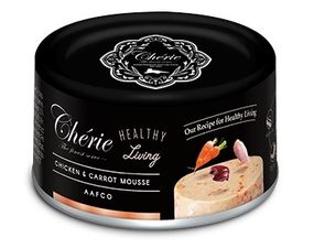 Вологий корм для котів з куркою Cherie Healthy Living Chicken & Carrot Mousse, 80 гр