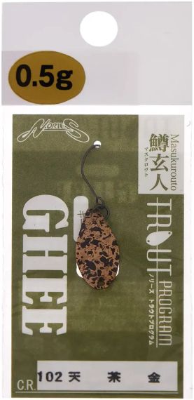 Блешня Nories Masukurouto Ghee 23mm 1.3g #102 Блешня рибальська Блешня оберталка | Зображення 1