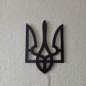 Панно декоративне картина на стіну Тризуб класичний 210x300 acr-p000078