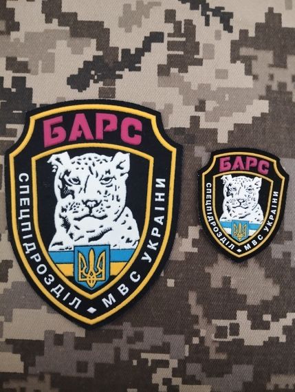 Шеврон Барс Комплект / 2шт (шеврон + кокарда)