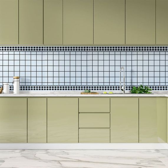 Самоклеюча вінілова плитка 600х600х1,5мм, ціна за 1 шт. (СВП-209) Глянець SW-00000516 | Зображення 3