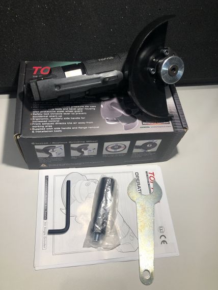 Угловая шлифмашинка пневматическая 5" (125мм, 9500об/мин) Heavy Duty TOPTUL KAKC0595 | Зображення 2