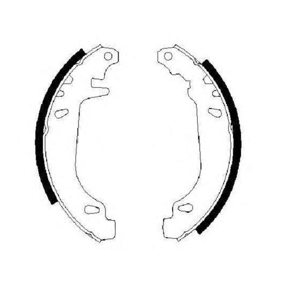Тормозные колодки Bosch барабанные задние RENAULT Express, Extra, Rapid/19/5/Clio 0986487272 | Зображення 1